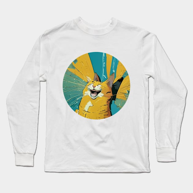 🐈 kitty's laugh Long Sleeve T-Shirt by bant